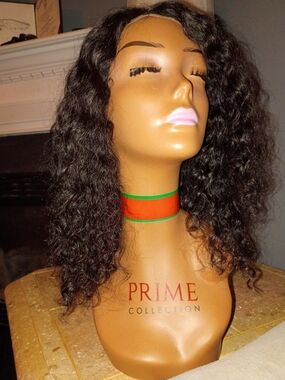 Pure Collection Women’s Curly Human Hair Wig - Natural Black